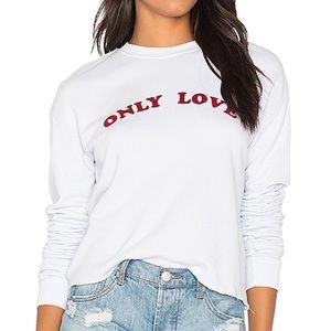 Spiritual gangster cropped only love sweatshirt